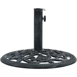 Umbrella Base Green 9KG 40cm Cast Iron Vidaxl Green