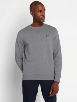 Lyle & Scott Crew Neck Sweatshirt - Mid Grey, Size S, Men