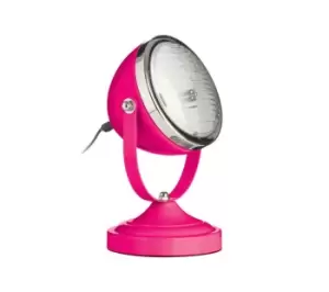 INTERIORS by Premier Spot Table Lamp - Pink & Chrome