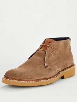 Ted Baker Arguill Suede Chukka Boots - Taupe, Size 7, Men