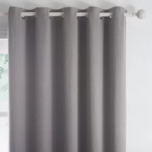 Indiana Grey Eyelet Curtains Grey