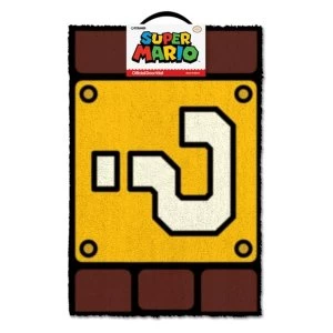 Super Mario - Question Mark Block Door Mat