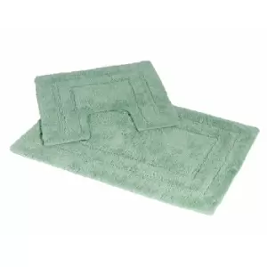 Showerdrape Pinnacle 2 Piece Cotton Bath Mat Set - Spearmint