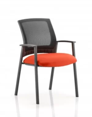 Metro Visitor Chair Bespoke Colour Seat Orange