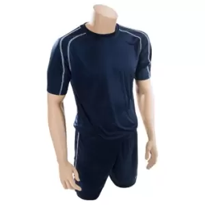 Precision Lyon Training Shirt & Short Set Junior (l Junior 30-32", Navy/White)