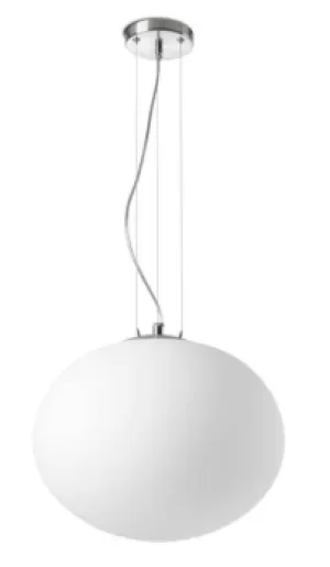 Nimes 1 Light Globe Ceiling Pendant Satin Nickel, E27