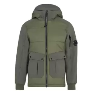 CP Company Junior Boys Goggle Mix Jacket - Green