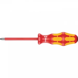 Wera Kraftform 165I VDE Insulated Pozi Screwdriver PZ2 100mm