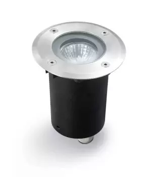 Gea Round Recessed Floor Light Stainless Steel Aisi 316 IP67, GU10