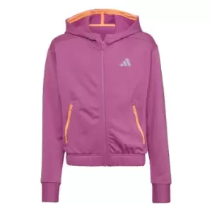 adidas COLD. RDY Sport Icons Training Loose Full-Zip Hoodi - Semi Pulse Lilac / Beam Orange