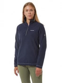 Craghoppers Miska Half Zip Fleece Top - Navy, Size 8, Women