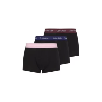 Calvin Klein Pack Low Rise Trunks - Purp/Pnk/Blu