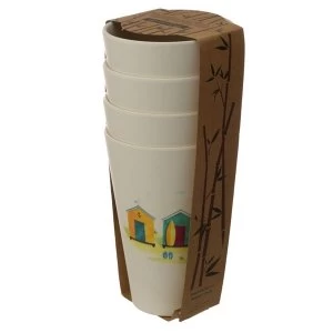 Bamboo Composite Beach Hut Cup Set of 4