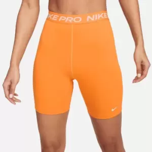 Nike Pro 365 7" High Rise Short Tight Womens, Vivid Orange/White, Female, Leggings, DA0481-836