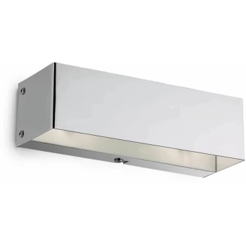 Ideal Lux Flash - 2 Light Large Wall Light Chrome, G9