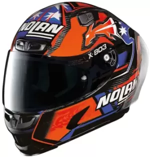 X-Lite X-803 RS Ultra Carbon Stoner Helmet, blue-orange, Size XL, blue-orange, Size XL