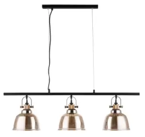 Ava 3 Light Bar Gold Bar Pendant Ceiling Light