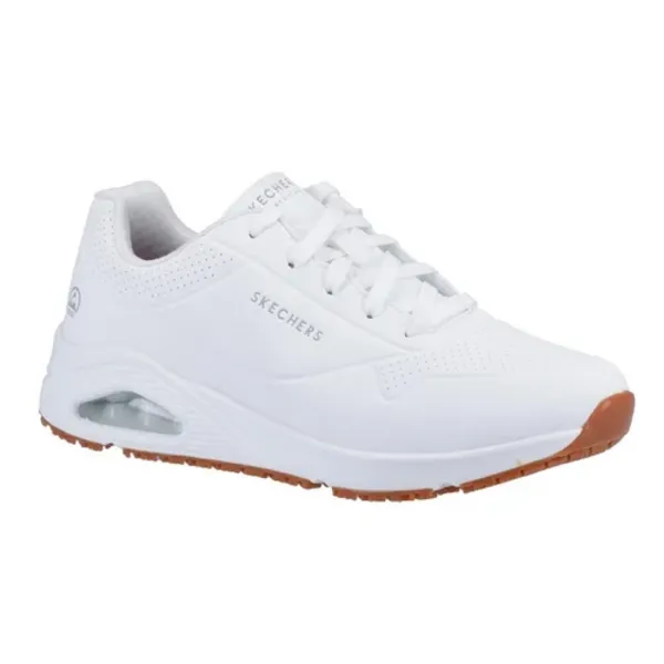 Skechers Lace Up Athletic W/ Airbag - White Size 7, Women White VGFOQ Female 7