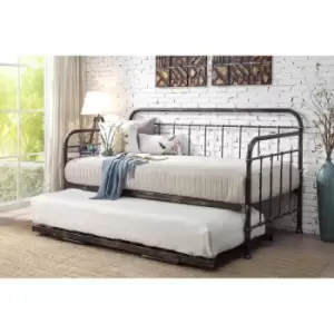 Crazy Price Beds Harlow Brushed Antiqued Metal Day Bed & Trundle