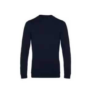 B&C Mens Set In Sweatshirt (3XL) (Navy Blue)