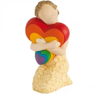 More Than Words A Hug Of Love Rainbow Figurine 9615