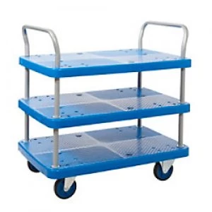 GPC Shelf Trolleys Blue Lifting Capacity Per Shelf: 100kg 600mm x 930mm x 900mm