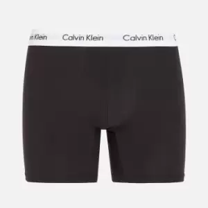 Calvin Klein Three-Pack Cotton-Jersey Boxer Briefs - L