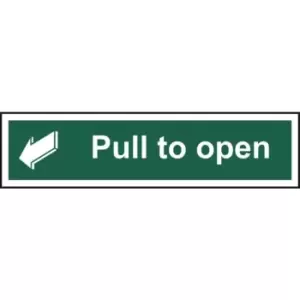 Pull to open - Sign - PVC (300 x 75mm)