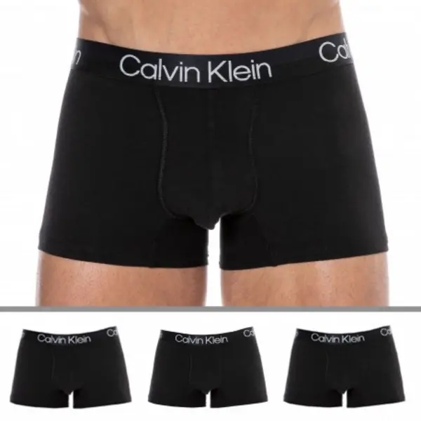 Calvin Klein 3 Pack Modern Structure Boxer Briefs - Black XL