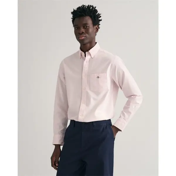 Gant Regular Fit Oxford Shirt - Pink XL