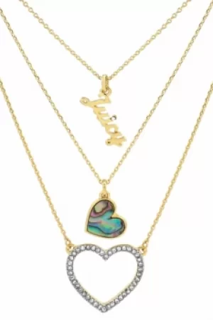 Juicy Couture Jewellery Mother Of Pearl Heart Double Strand Necklace JEWEL WJW862-710-U