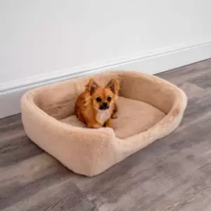 Native Natural Merino Wool Pet Bed - Cappucino