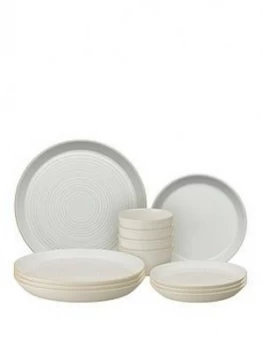 Denby Impression Cream 12 Piece Dinnerware Set