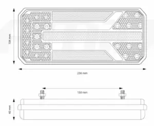 AMiO Rear light 02473 Combination rearlight,Tail light,Tail lights,Back lights,Rear tail light,Rear lights