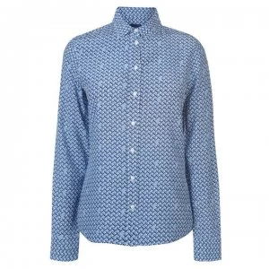 Gant Gant Weave Shirt Ladies - 423 PERSIAN BLU