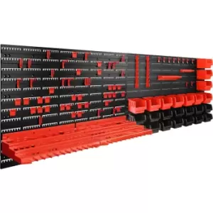 Wall Mount Tool Box 65 pieces DIY Garage Workshop Organiser