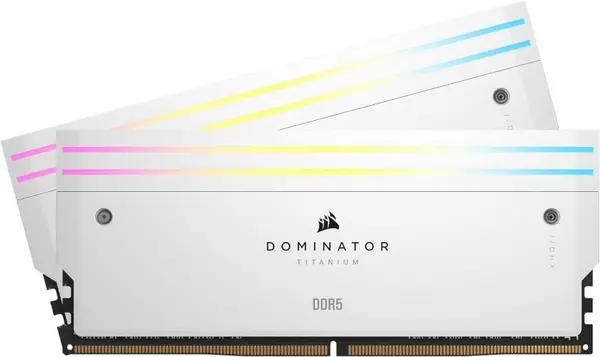 Corsair DOMINATOR Titanium RGB Black 48GB 7200MHz DDR5 Memory Kit - White