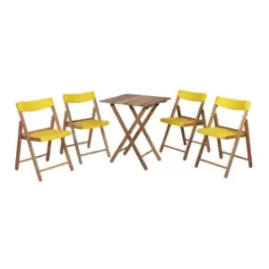 Other Tramontina Yellow 5 Piece Bistro Set