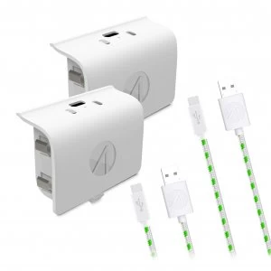 Stealth Xbox One Rechargeable Battery Twin Pack - White