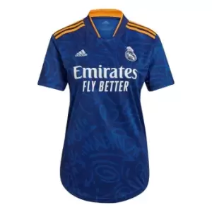 adidas Real Madrid 21/22 Away Jersey Womens - Blue