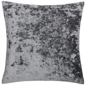 Verona Crushed Velvet Cushion Pewter