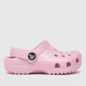 Crocs Pale Pink Classic Clog Girls Toddler Sandals