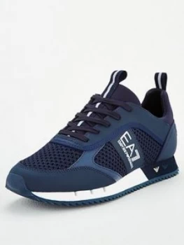 Emporio Armani EA7 Logo Runner Trainers Navy Size 11 Men