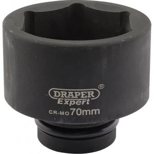 Draper Expert 1" Drive Hexagon Impact Socket Metric 1" 70mm