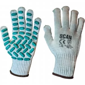 Scan Vibration Resistant Latex Foam Gloves XL