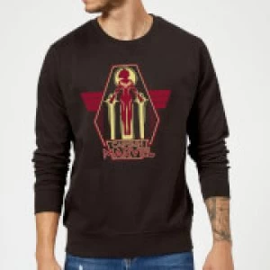 Captain Marvel Flying Warrior Sweatshirt - Black - XL