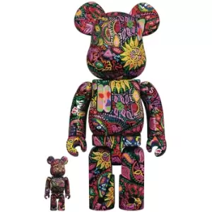 Medicom hide 100% X 400% Be@rbrick 2-Pack - Psychedelic Paisley