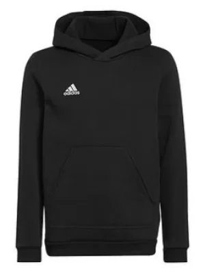 Boys, adidas Youth Entrada 22 Training Hoody, Black, Size 9-10 Years