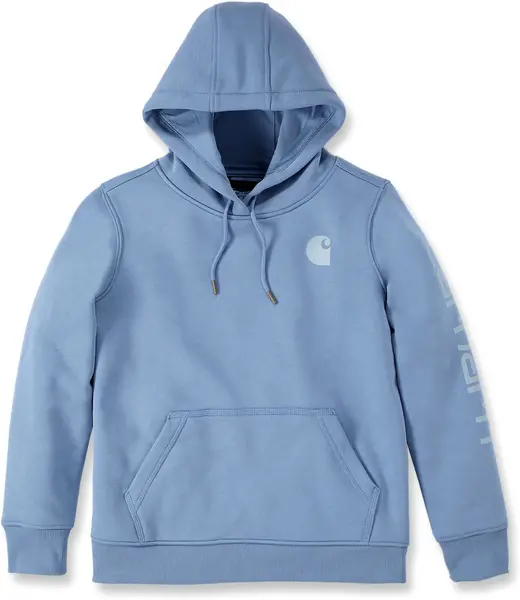 Carhartt Clarksburg Logo, hoody women , color: Light Blue , size: M