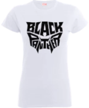 Black Panther Emblem Womens T-Shirt - White